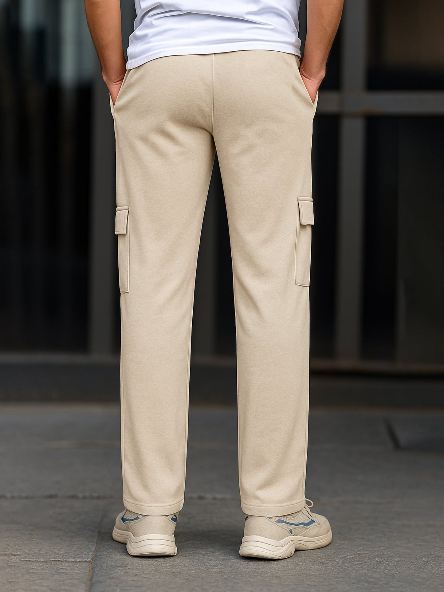Solid Biscuit Baggy Fit Cargo