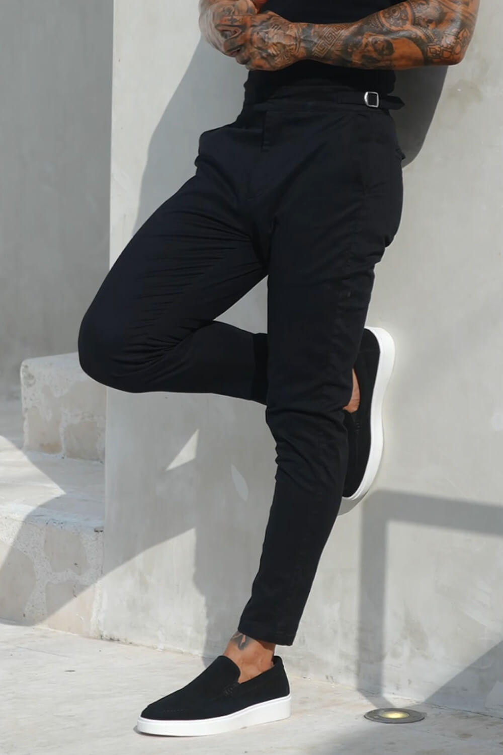Sanremo Chinos - Black