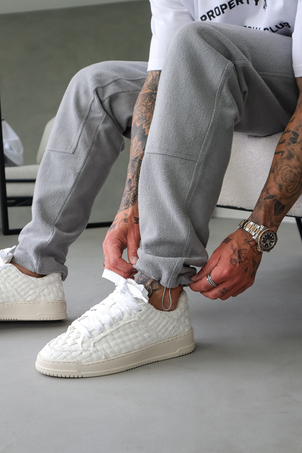 Brushed Carpenter Joggers - Grey