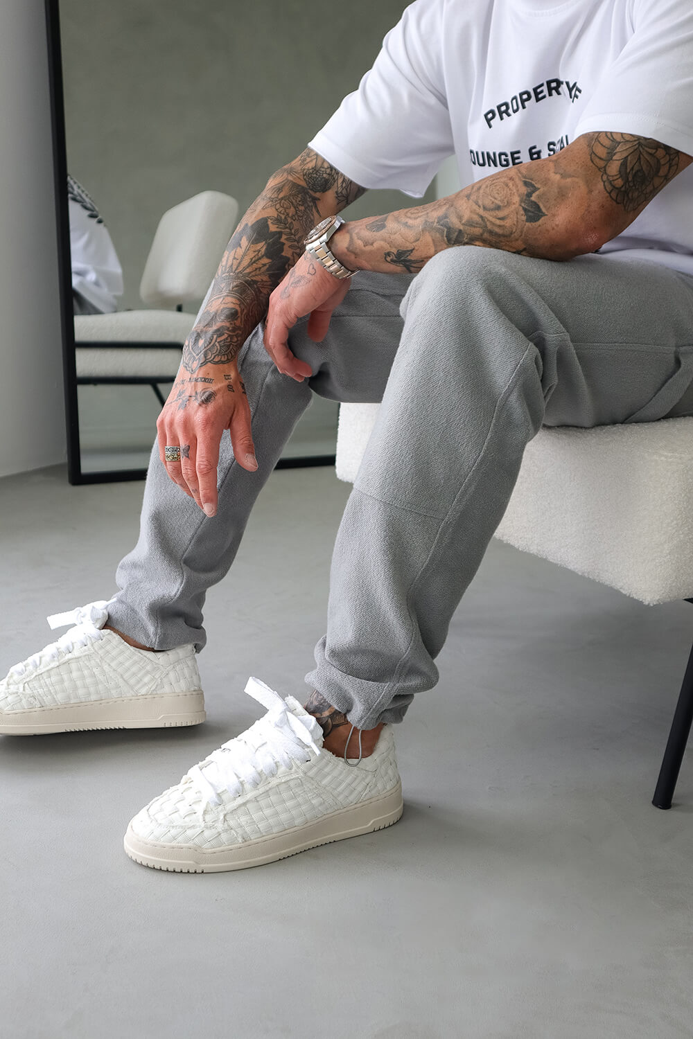 Brushed Carpenter Joggers - Grey
