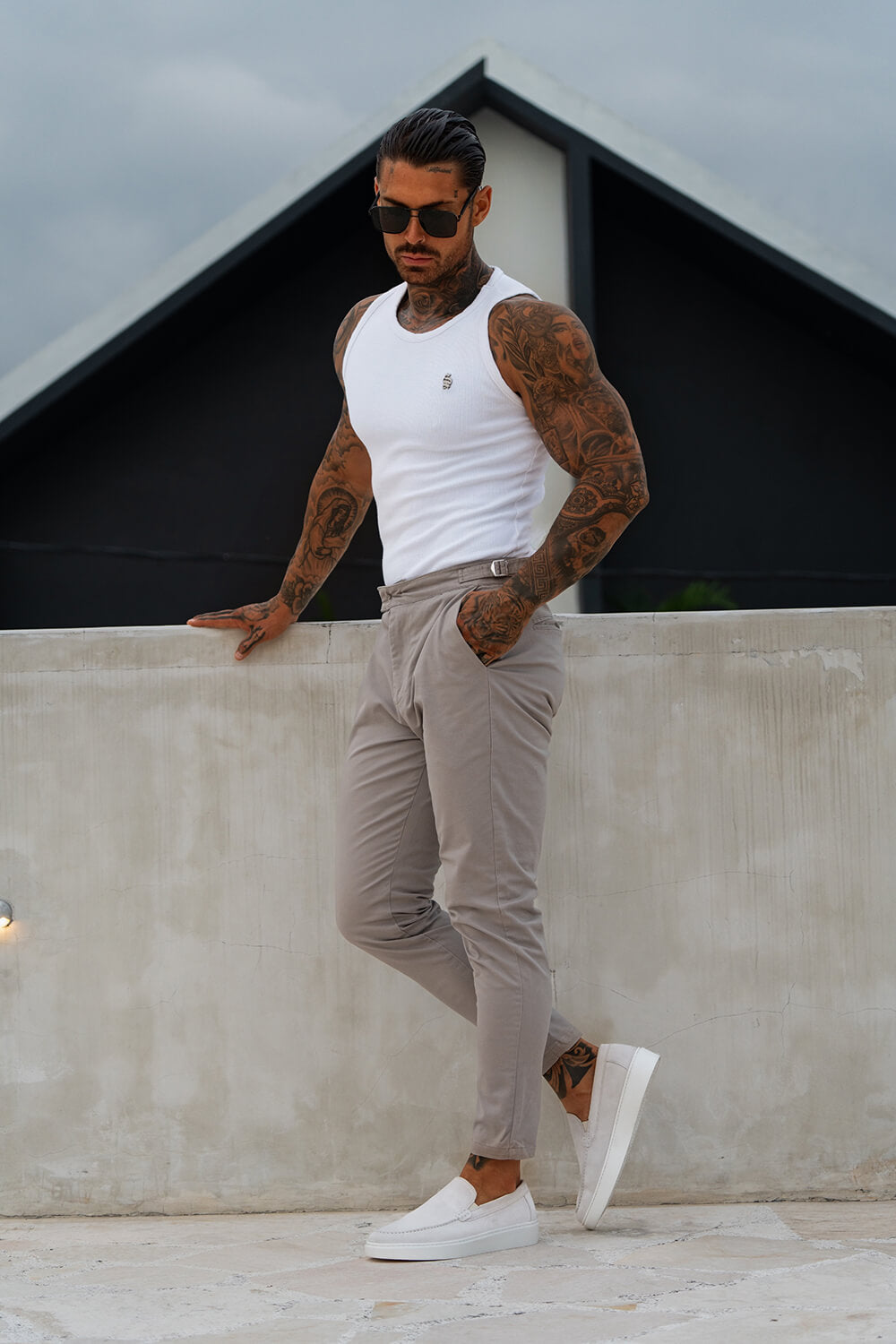 Sanremo Chinos - Taupe