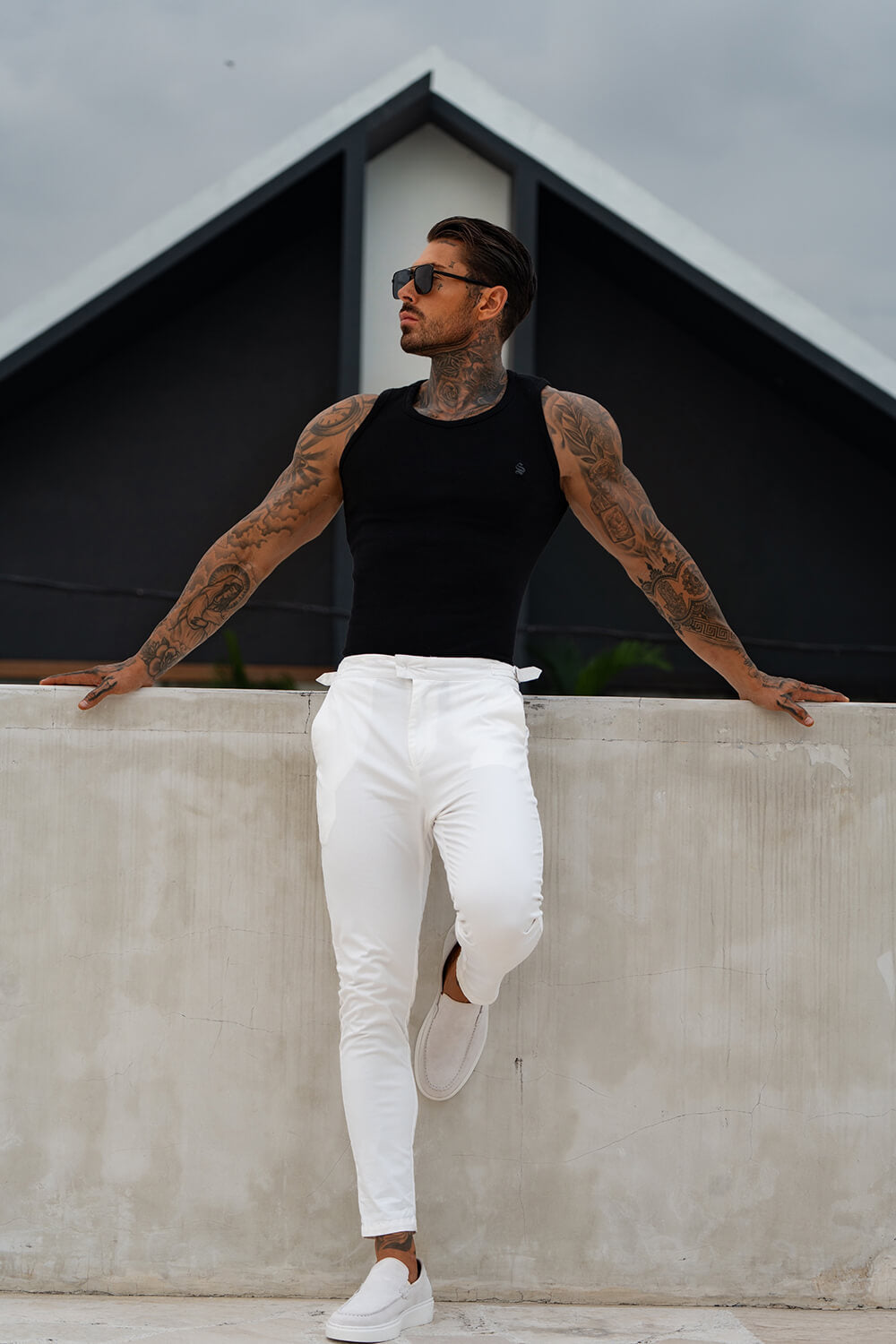 Sanremo Chinos - White