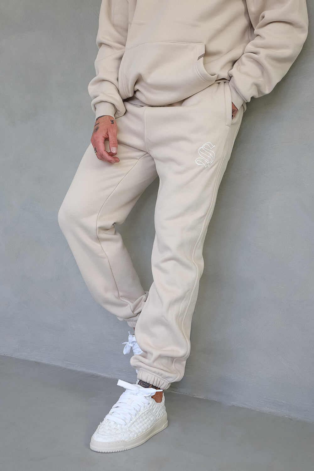 Core Logo Joggers - Beige