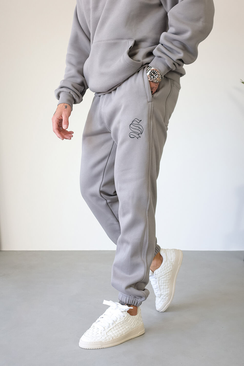 Core Logo Joggers - Fog