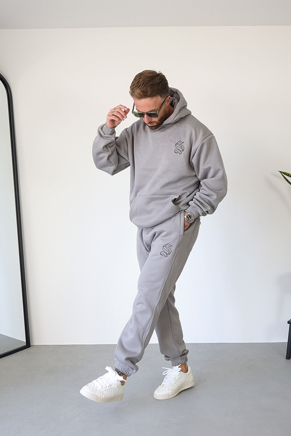 Core Logo Joggers - Fog