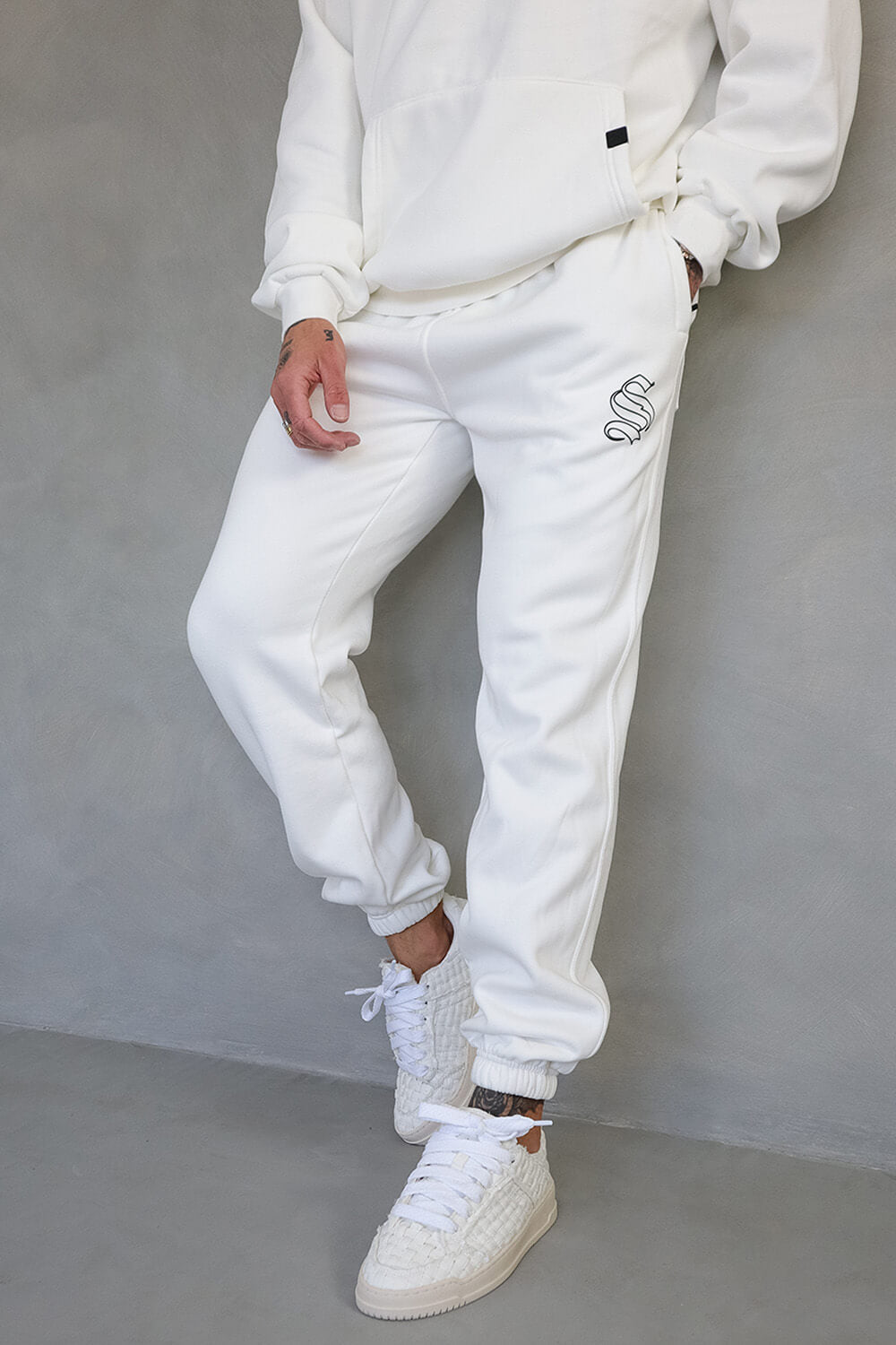 Core Logo Joggers - White