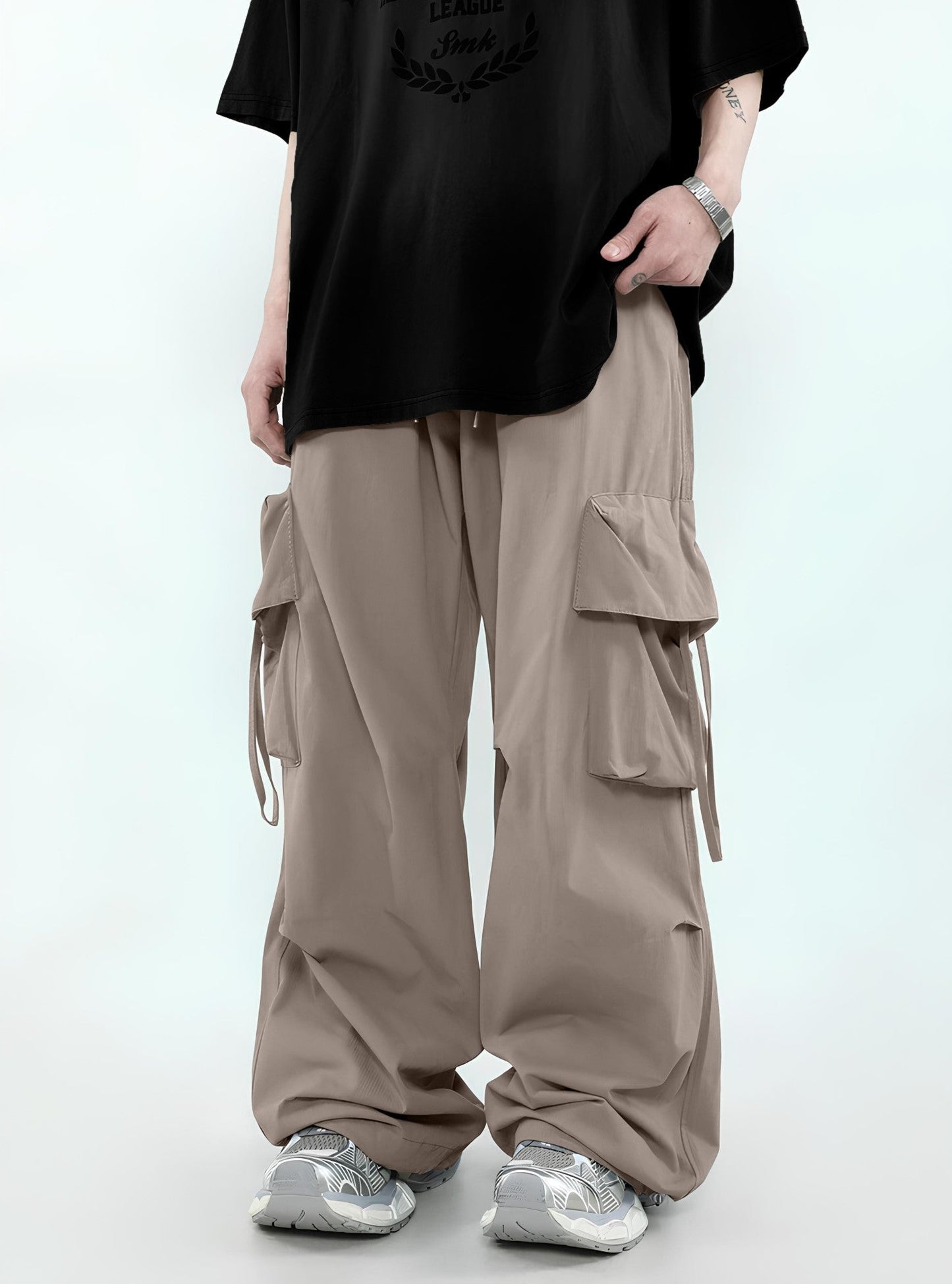 Parachute Umbrella Pocket Silver Mink Cargo