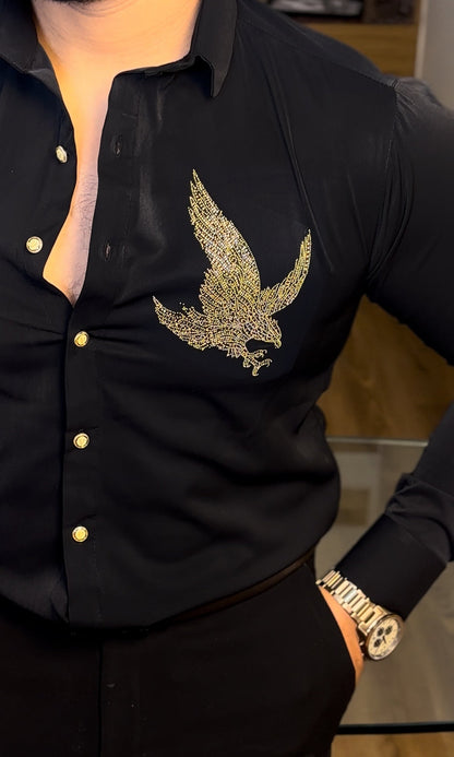 Eagle Japanese Lycra Shirt - Black