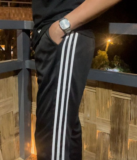 White Stripes straight fit track pants | premium|