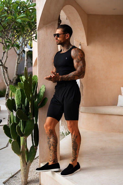 Ravello Tailored Shorts - Black