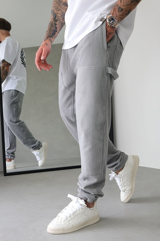 Brushed Carpenter Joggers - Grey