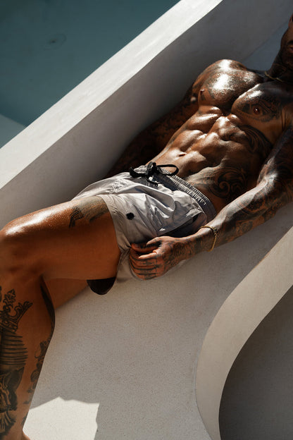 Emblem Swim Shorts - Grey