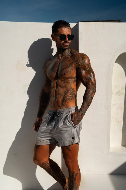 Emblem Swim Shorts - Grey