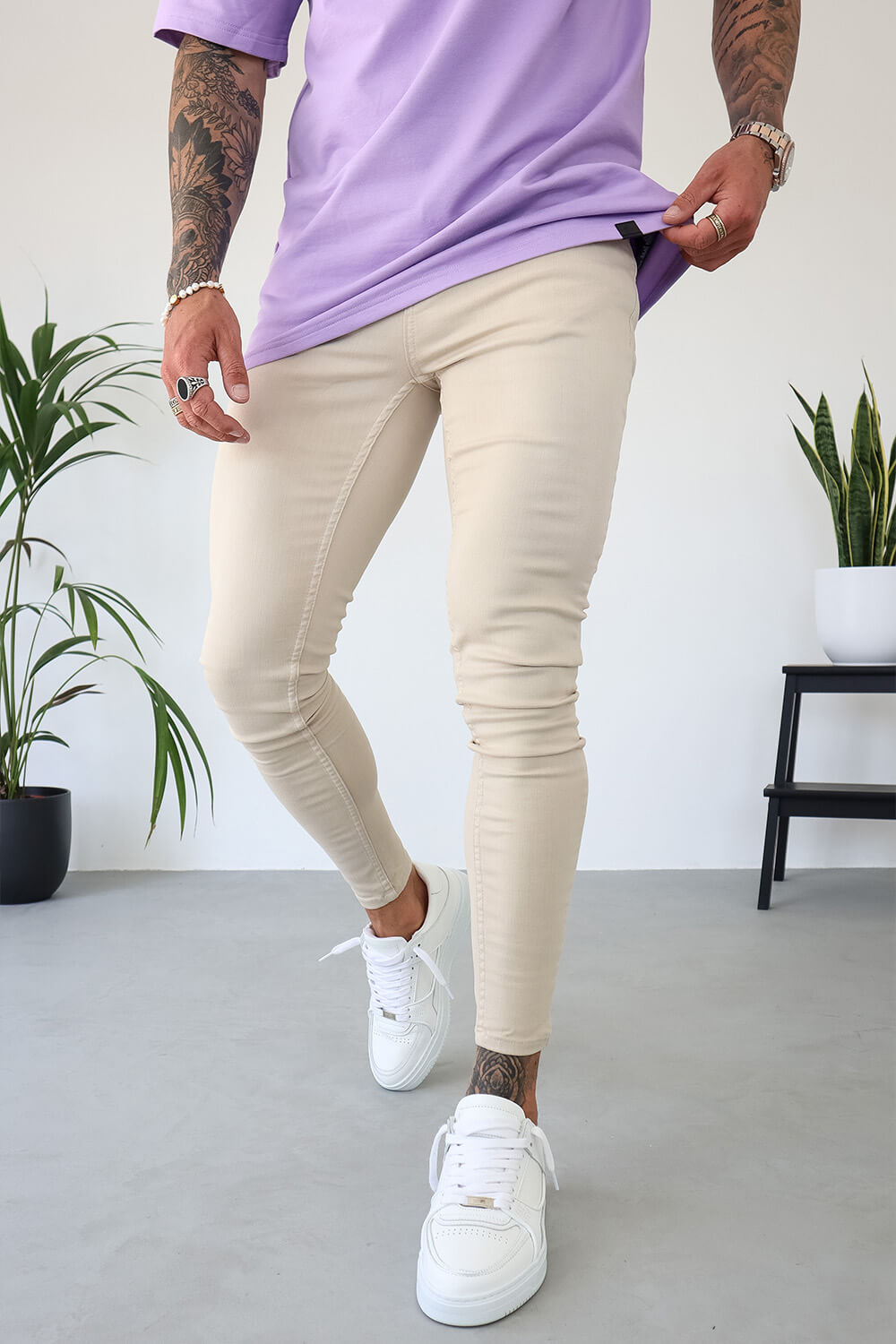 Non Rip Jeans - Sand