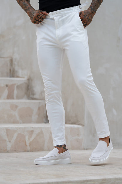 Sanremo Chinos - White