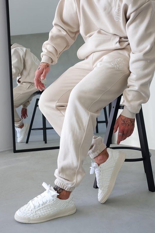 Core Logo Joggers - Beige