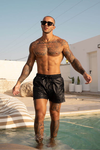 Emblem Swim Shorts - Black