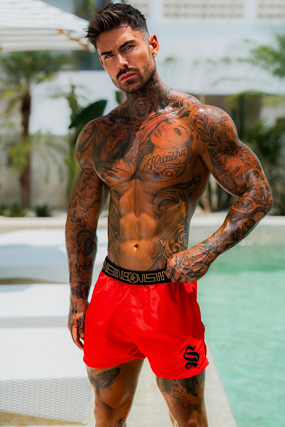 Icon Swim Shorts - Red