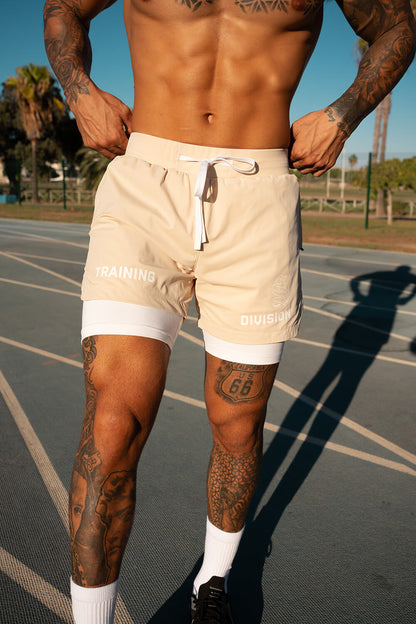 Venom 365 Shorts - Sand/White