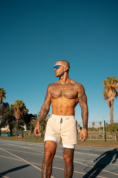 Venom 365 Shorts - Sand/White