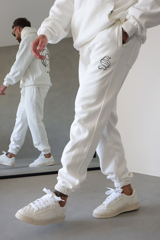 Core Logo Joggers - White