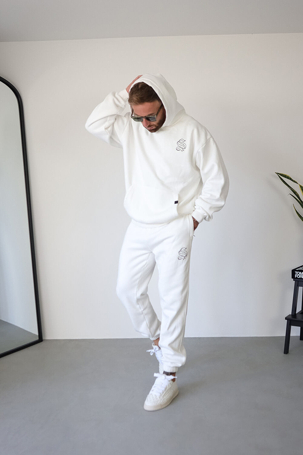 Core Logo Joggers - White