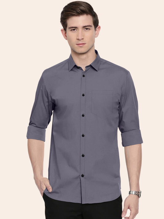 Dark Grey Plain Shirt