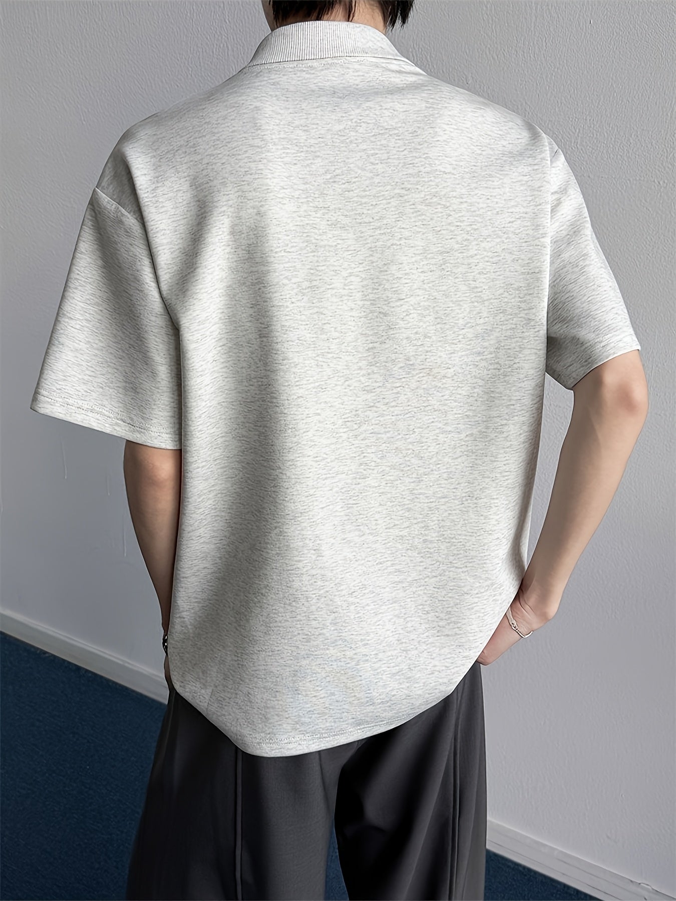 Men'S Stylish Short-Sleeve T-Shirt with a Patchwork Design in Summer Collection