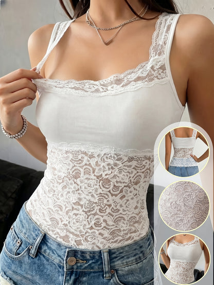 Sexy Lace Spliced Vest, Cross-Border, Backless Bandeau Bra, Bralette, Base Layer, Anti-Peek Strappy Top
