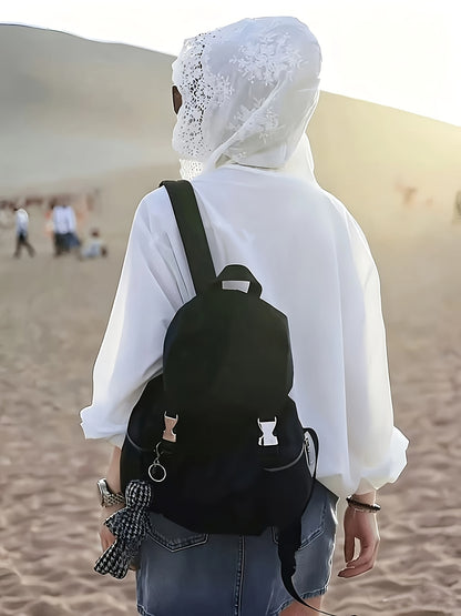 Elegant Lace Hooded Top