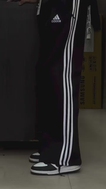 White stripes track pants | premium| Black