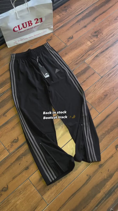 Grey Stripes Bootcut track pants | premium|