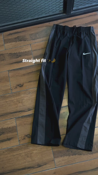 Premium straight fit track pants | Black|
